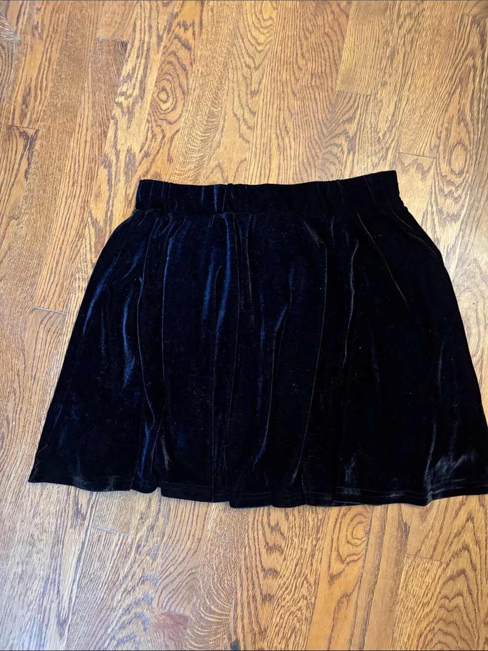 Killstar Black Velvet Skater Skirt size XXL